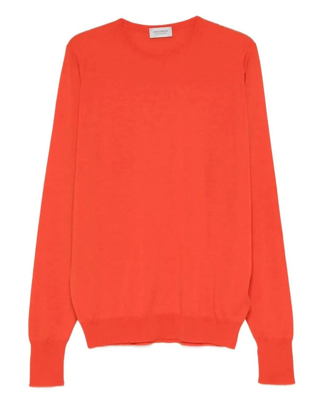 John Smedley Red Marcus Extra Fine Merino Wool Jumper for men