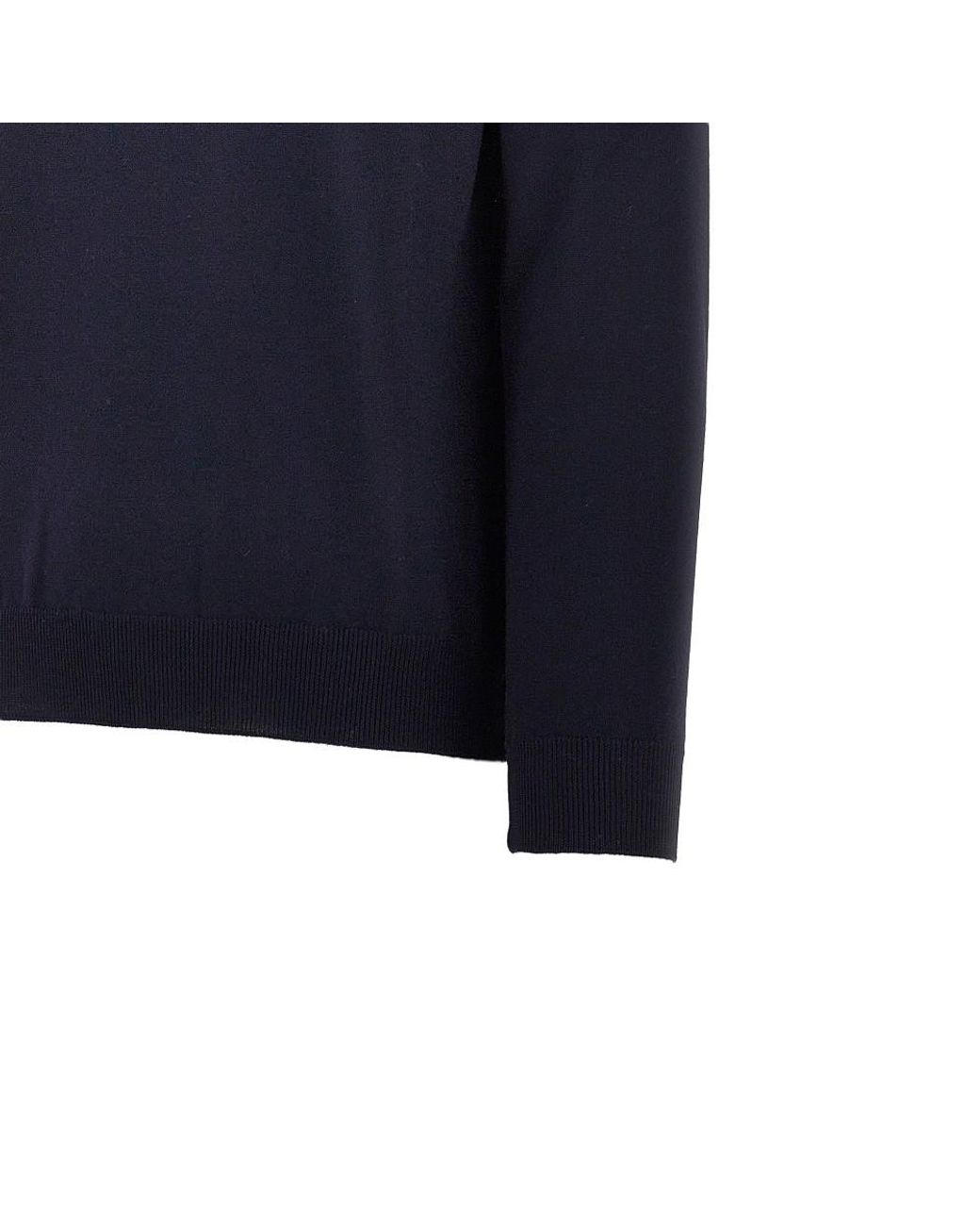 THE PULL Blue Merino Wool Knitted Turtleneck for men