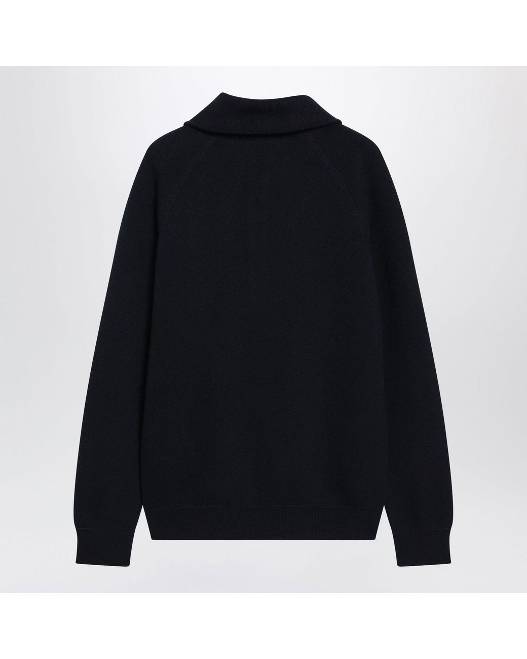 Prada Blue Wool And Cashmere Polo Shirt for men