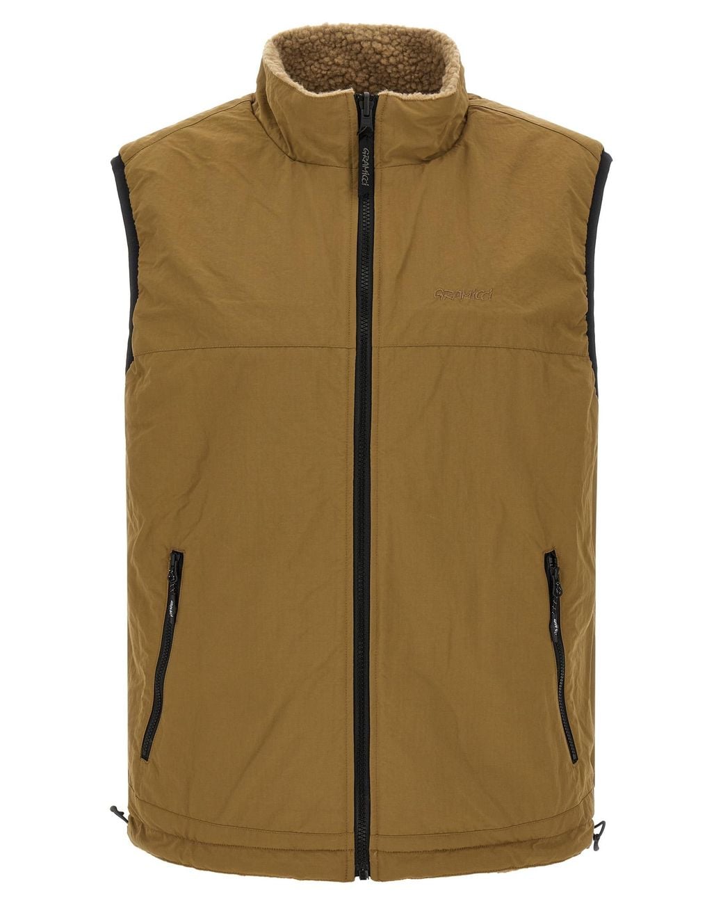 Gramicci Green 'Sherpa' Reversible Vest for men