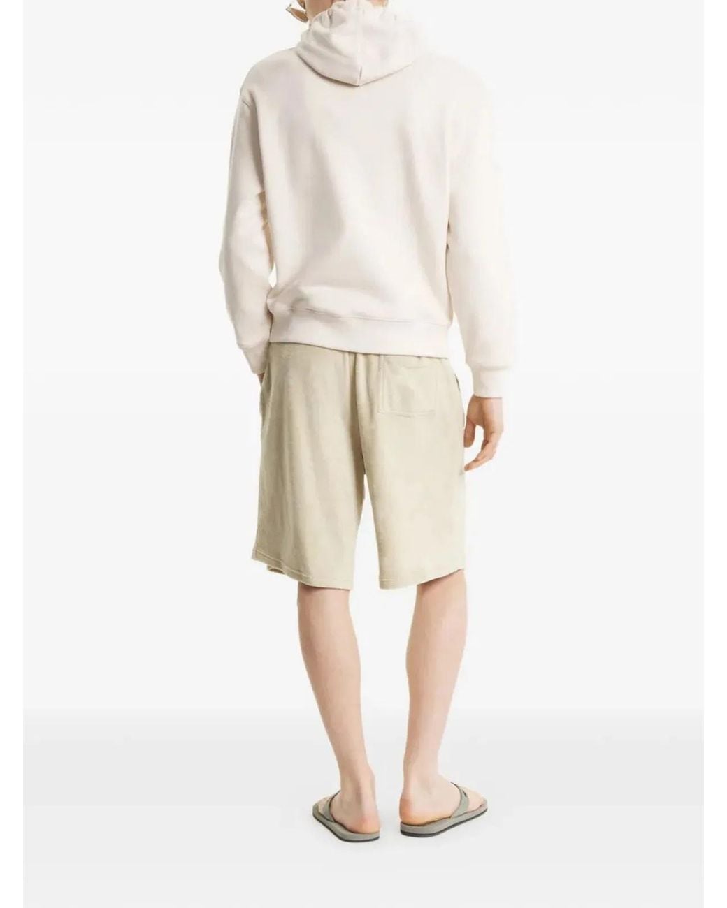 Maison Kitsuné White Maison Kitsuné Lilac Cotton Sweater for men