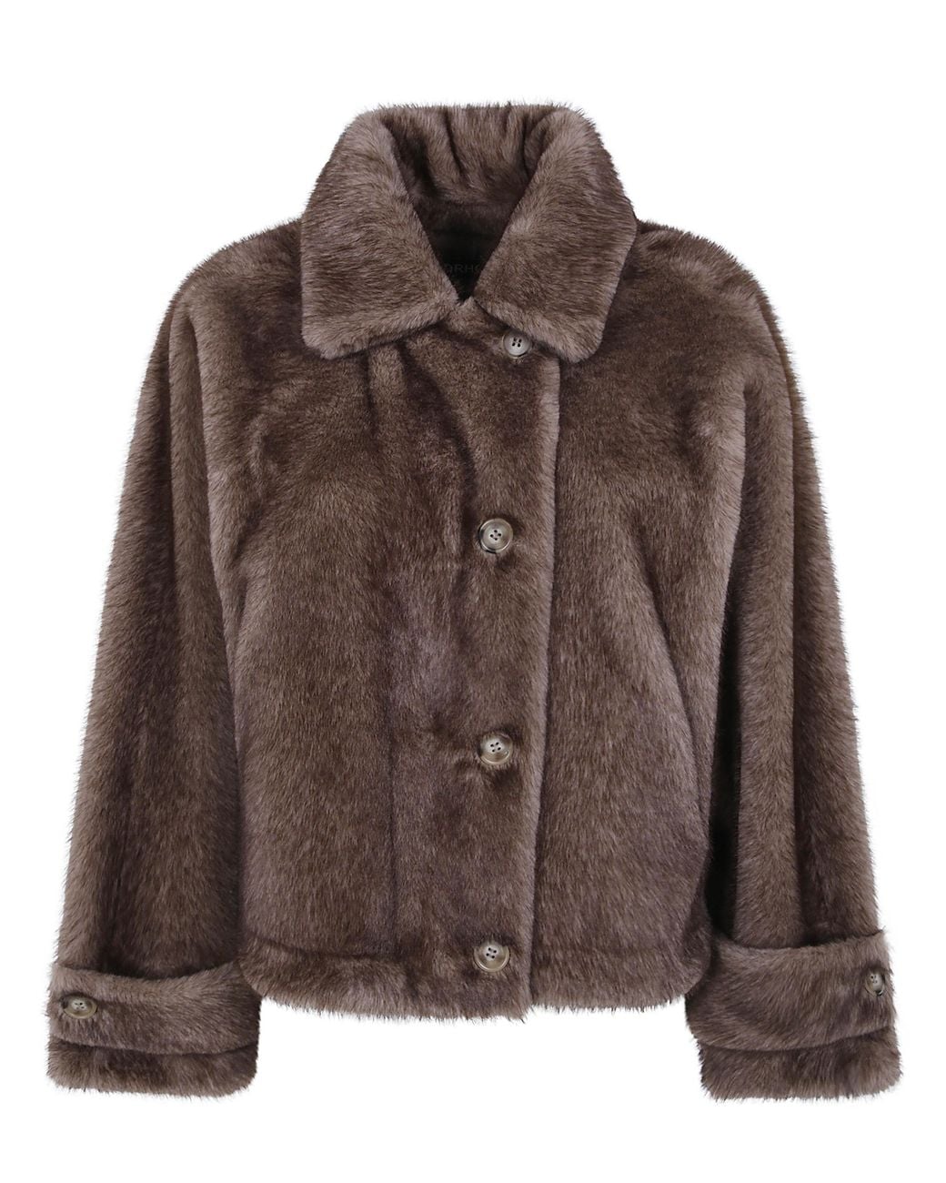 DR. HOPE Brown Fake Fur Jacket