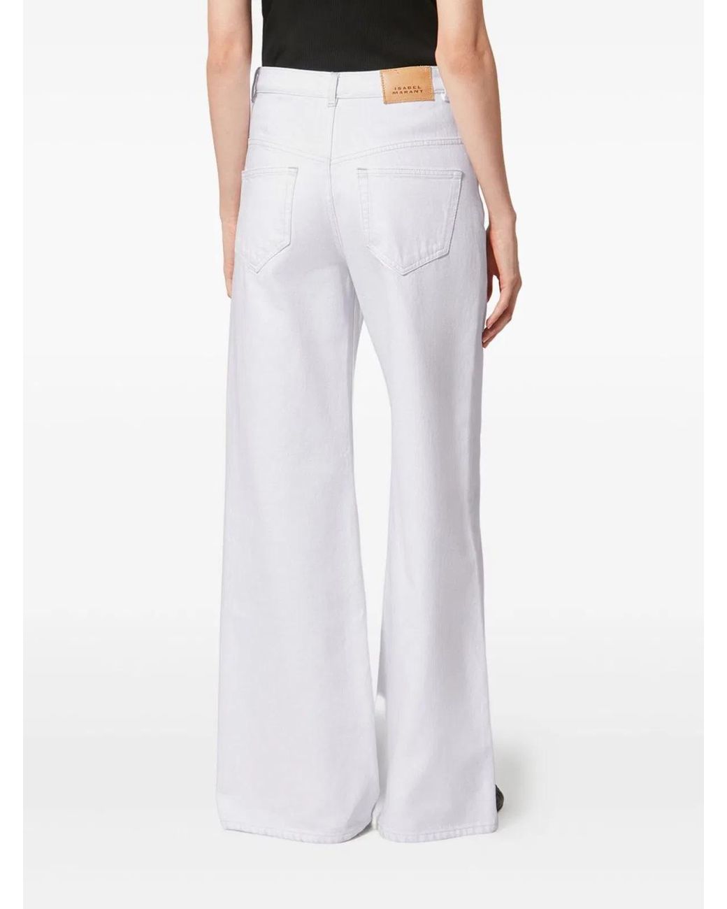 Isabel Marant White Lemony Denim Jeans