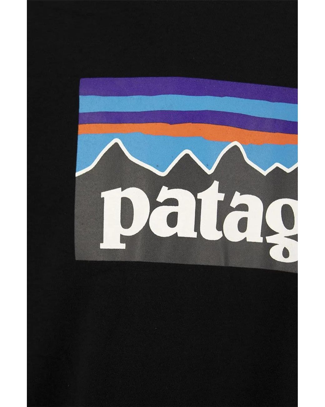 Patagonia Black Recycled Cotton T-Shirt for men
