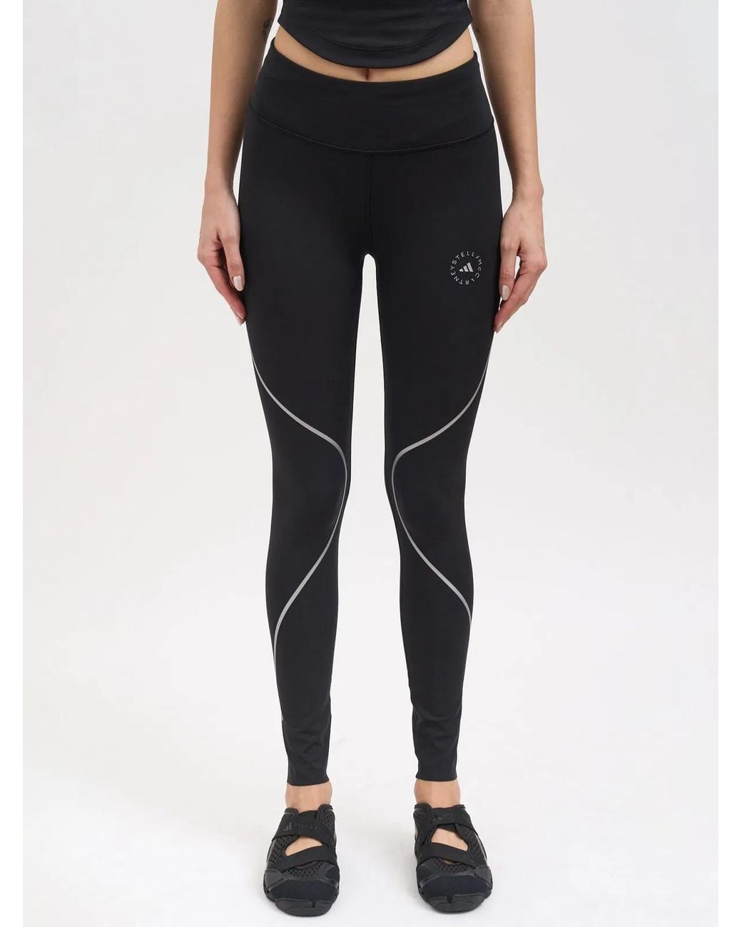 Adidas By Stella McCartney Black Adidas By Stella Mccartney Leggings Da Running