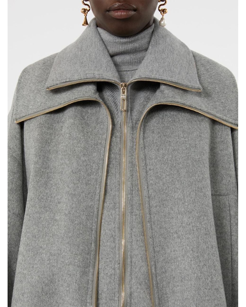Max Mara Gray Bomber