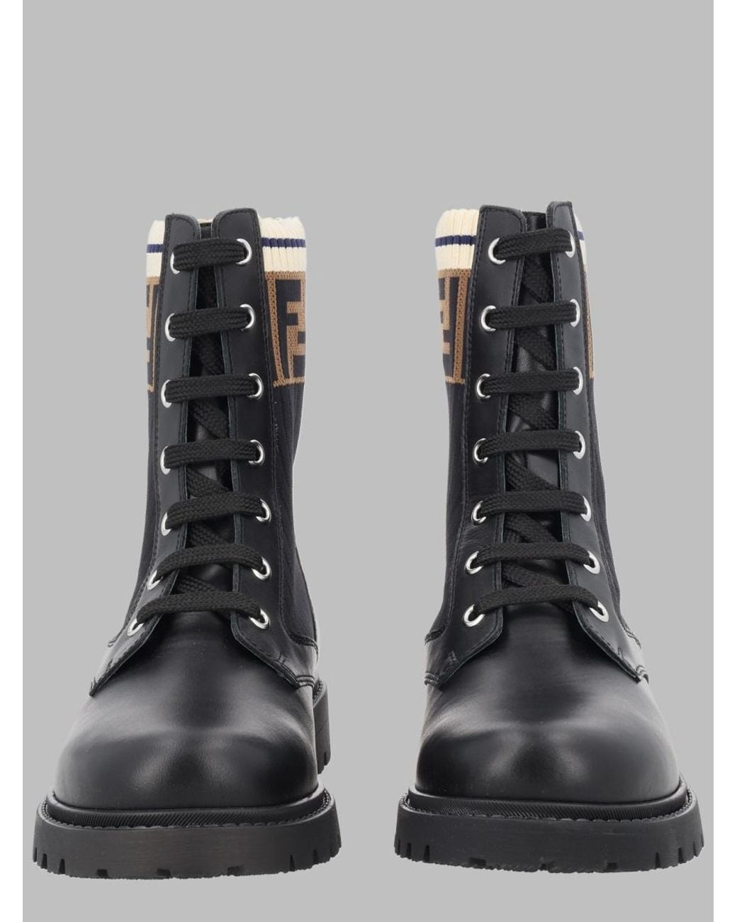 Fendi Black Stivale Con Dettaglio