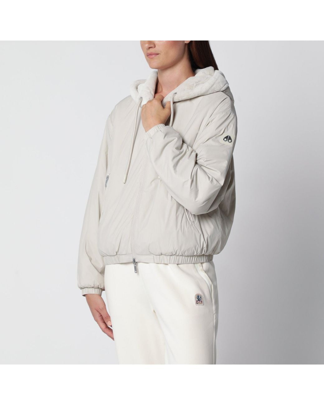 Moose Knuckles Gray Eaton Bunny Reversible Jacket