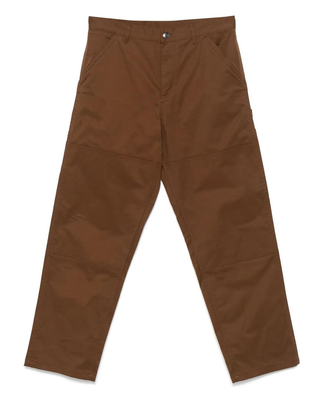 Moncler Brown Cotton Gabardine Trousers for men
