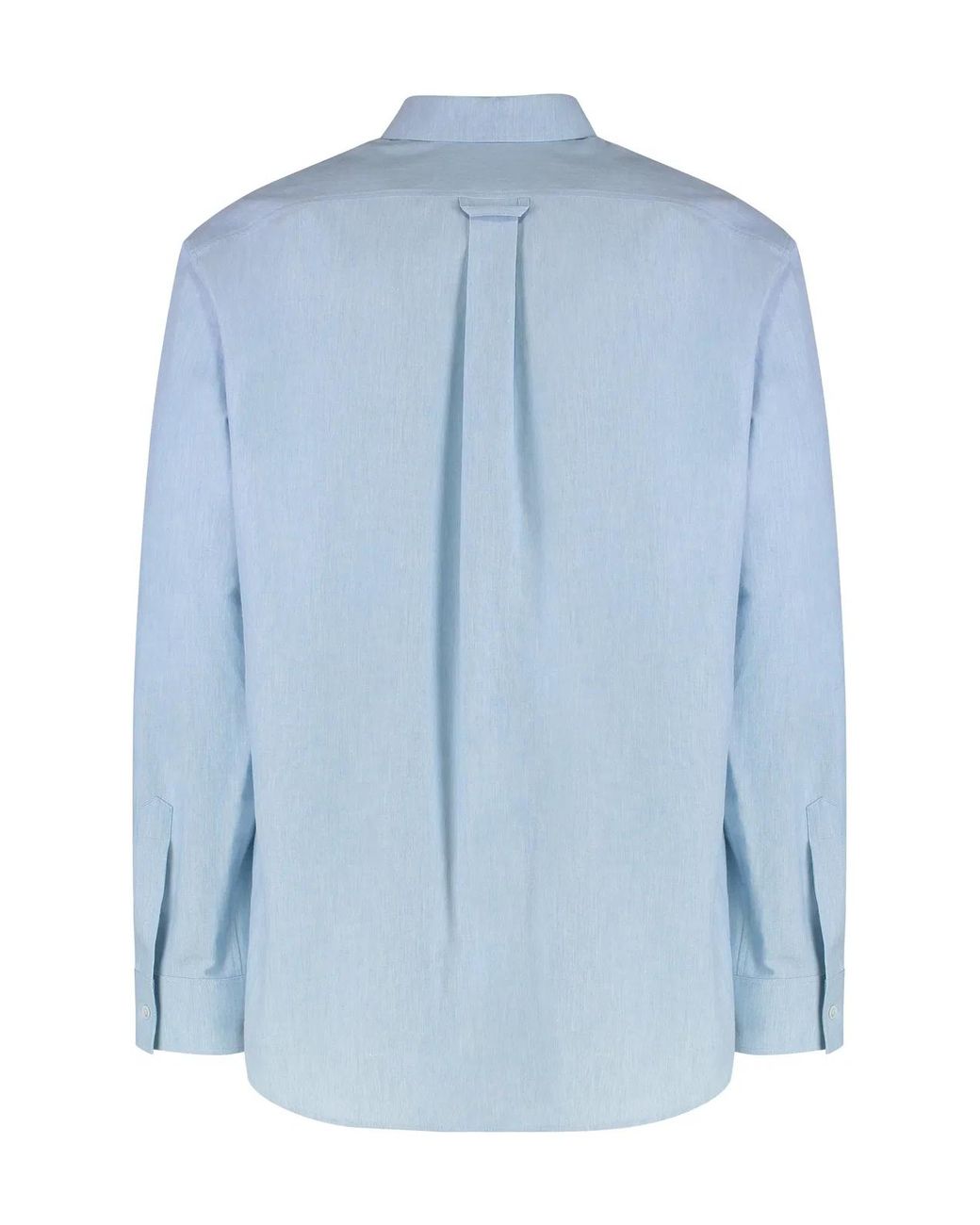 Céline Blue Loose Cotton Chambray Shirt for men