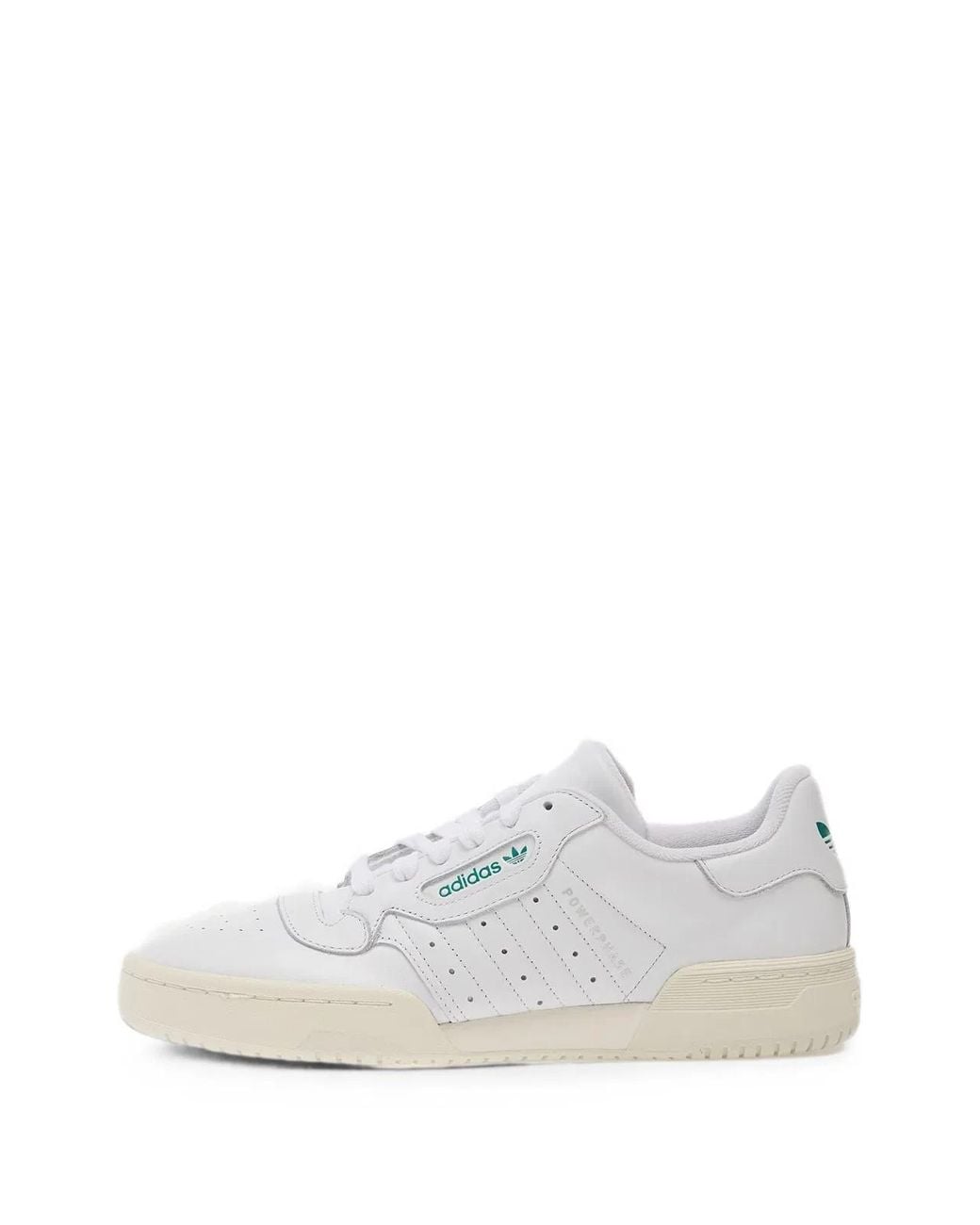Adidas White Synthetic Powerphase Sneakers for men
