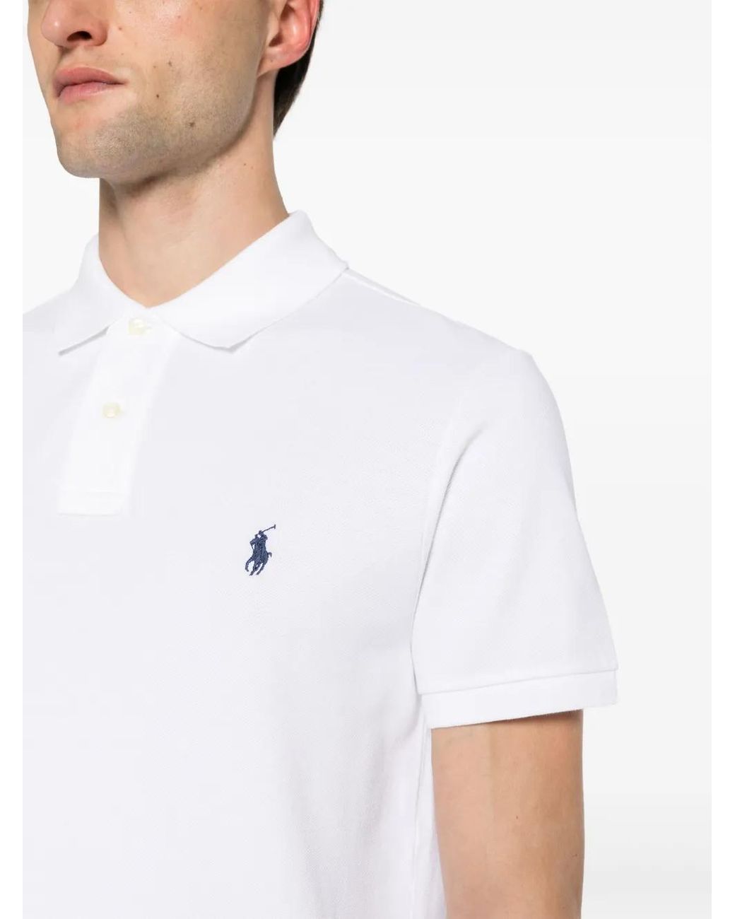 Polo Ralph Lauren White Polo Slim-Fit for men