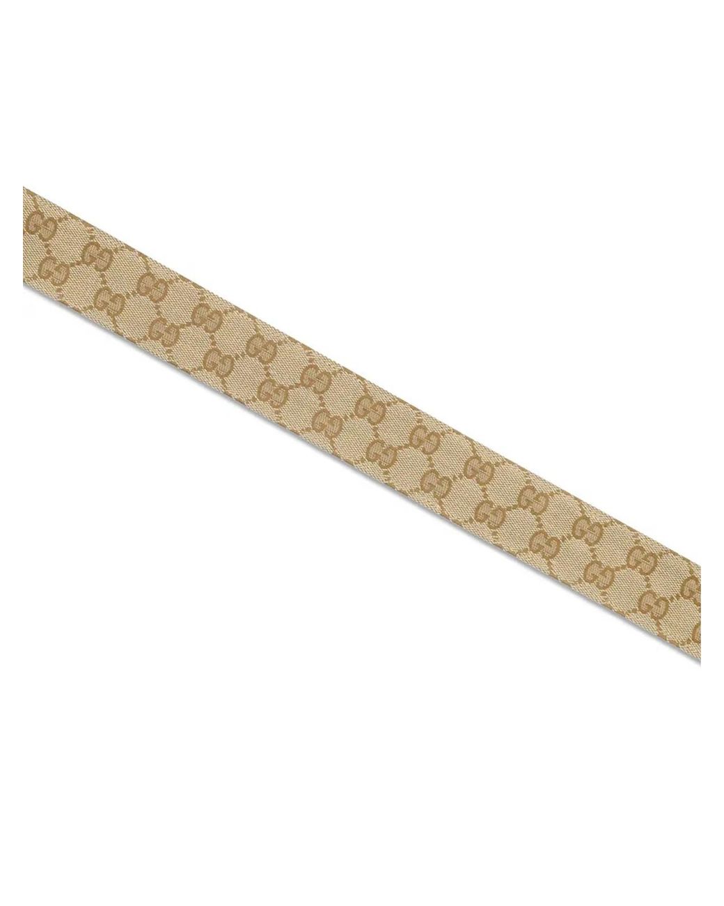 Gucci Brown Polyester Cotton Belt for men