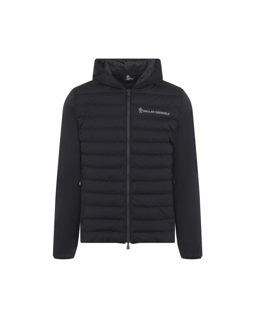 Moncler Black Zip Up Cardigan for men