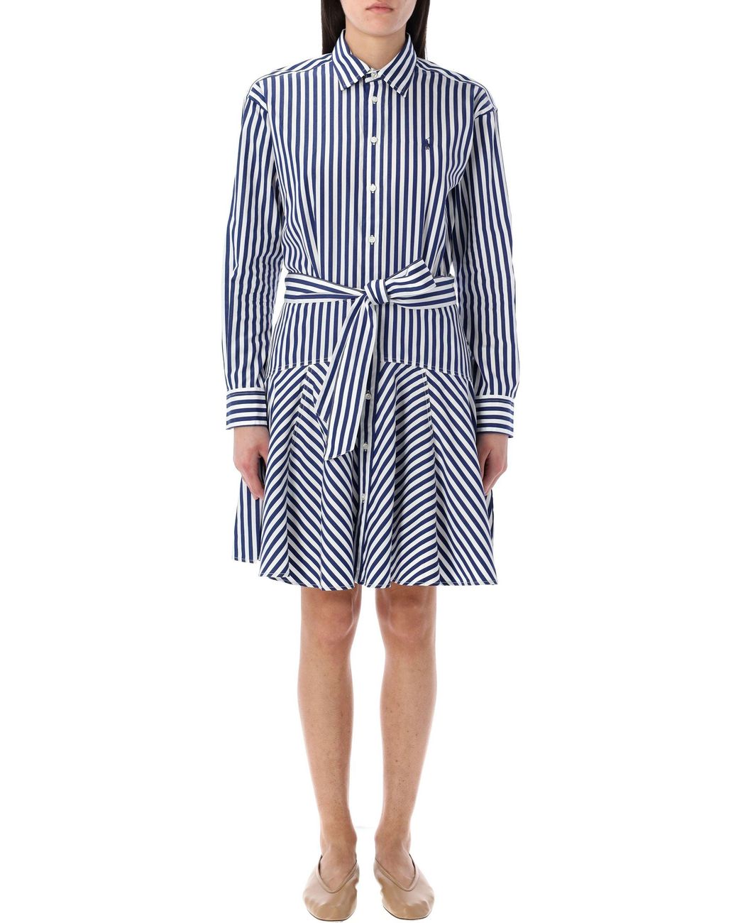 princess polly baby blue dress Ralph Lauren Girl's Striped Cotton Shirtdress main image 1