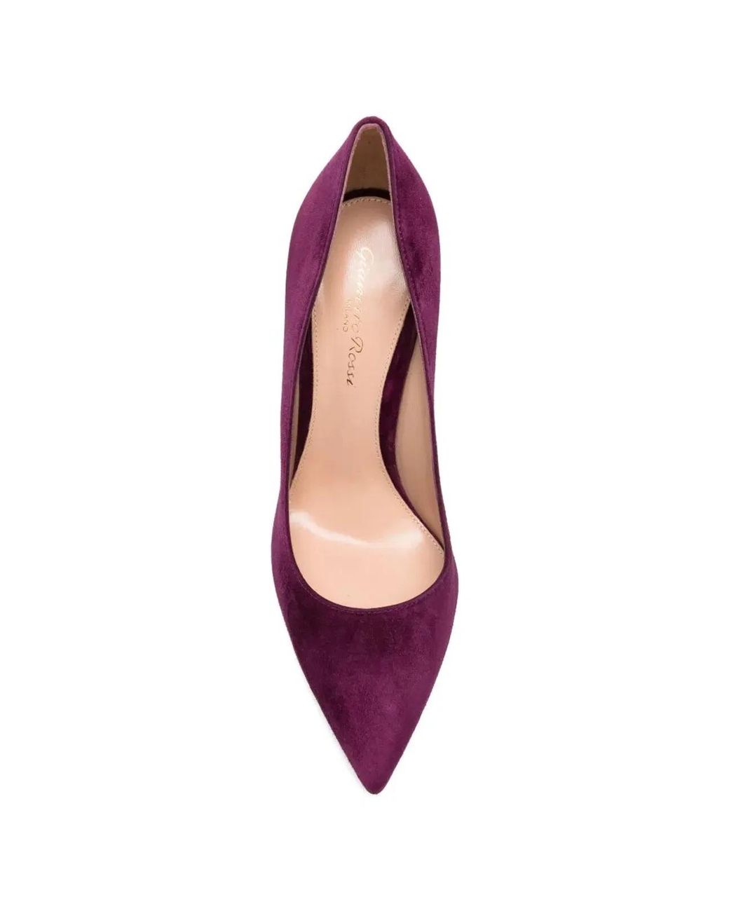 Gianvito Rossi Purple "Gianvito" Suede Leather T. 105 Pump