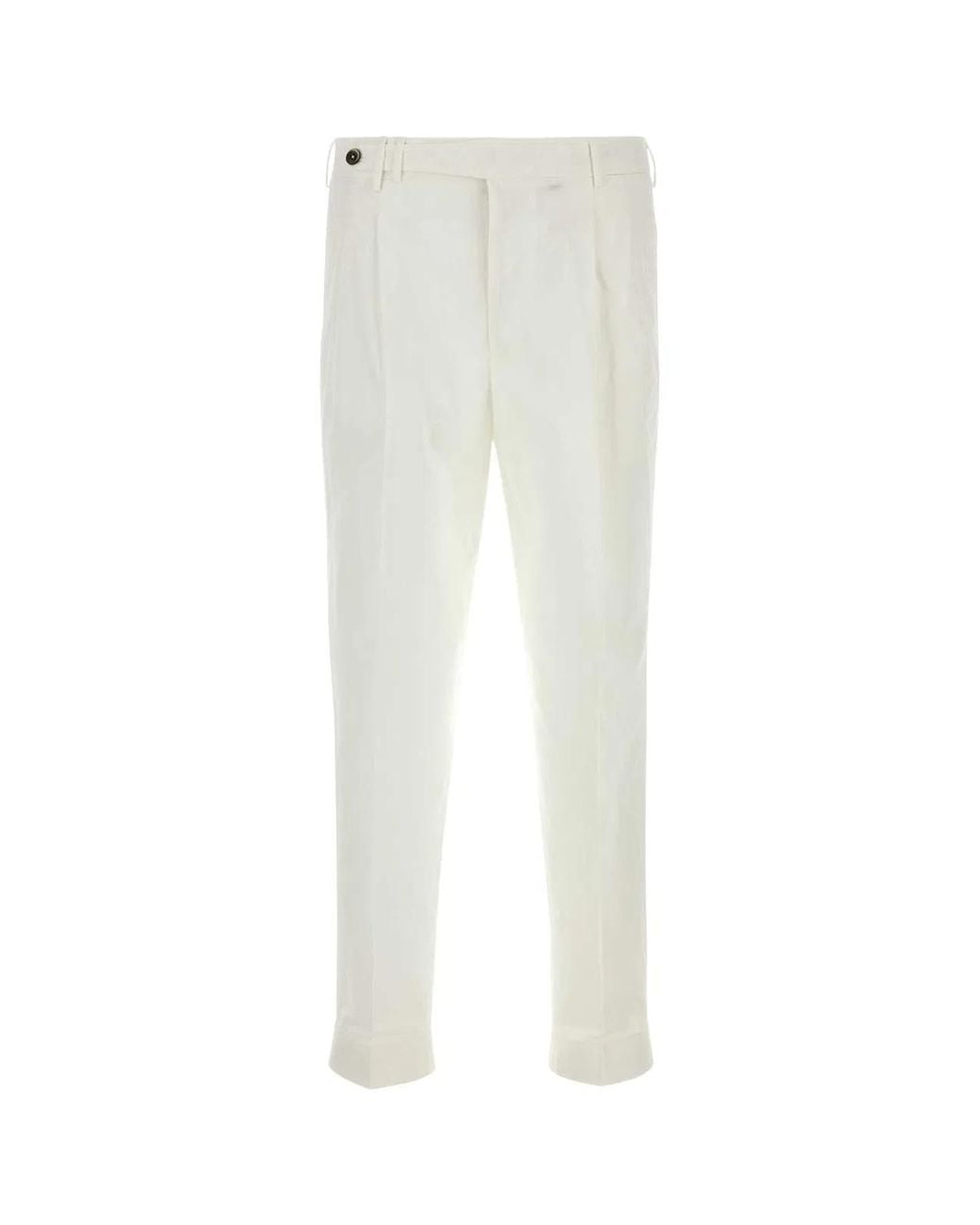 PT Torino White Pantalone Carrot_2P for men