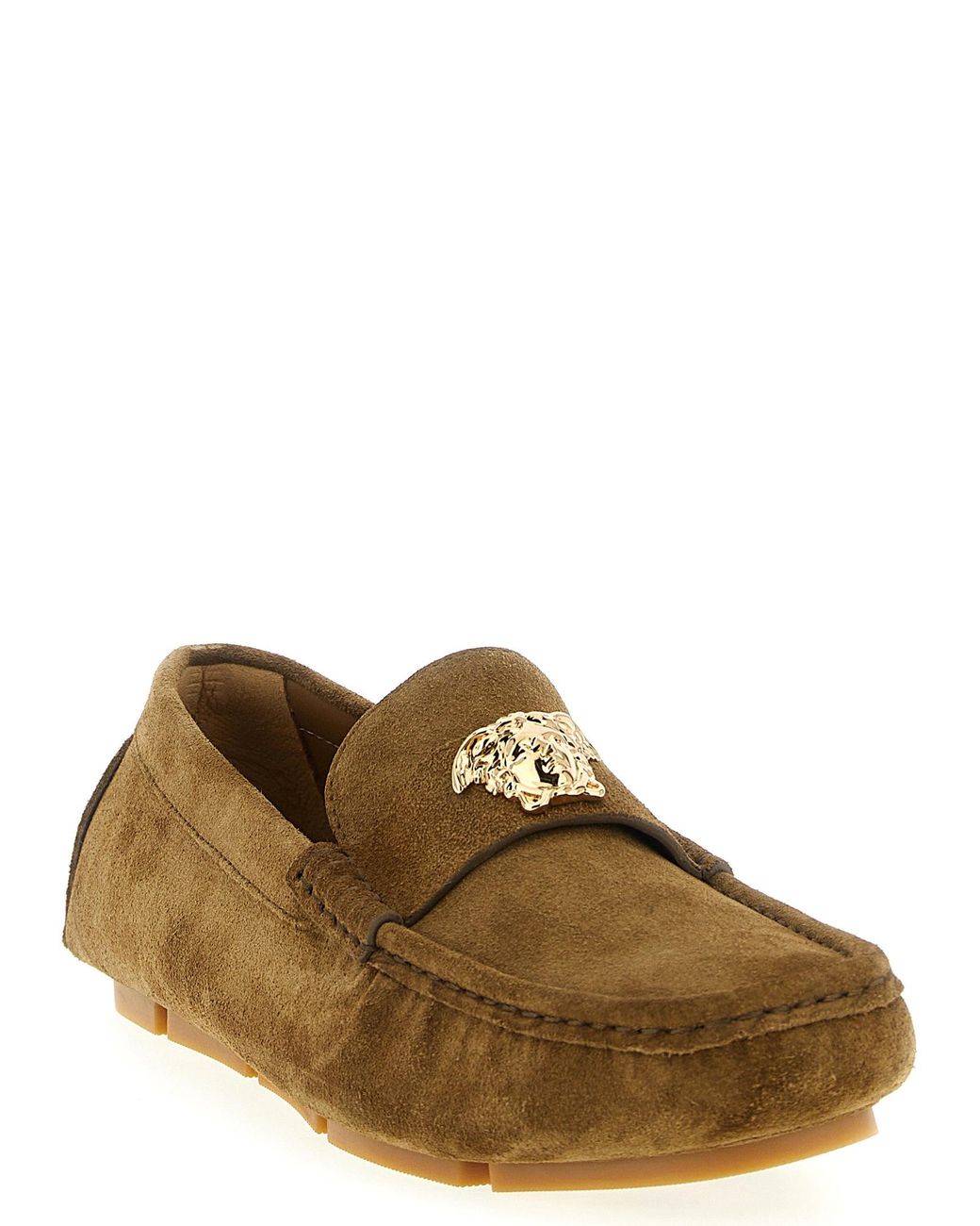 Versace Brown 'La Medusa' Loafers for men