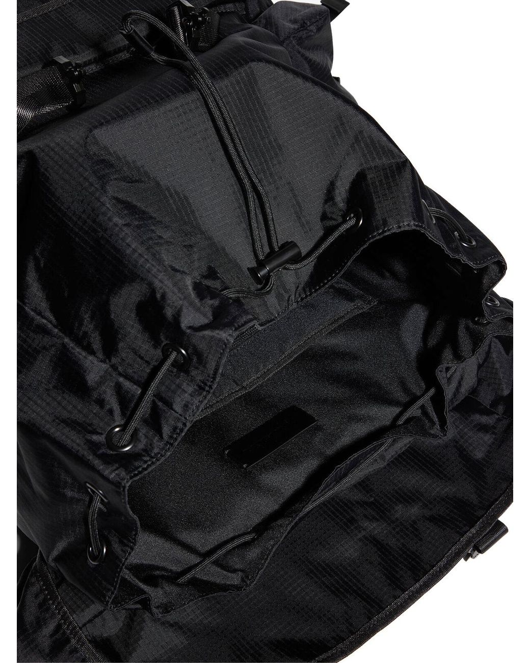 DSquared² Black Ceresio 9 Logo Ripstop Maxi Backpack for men