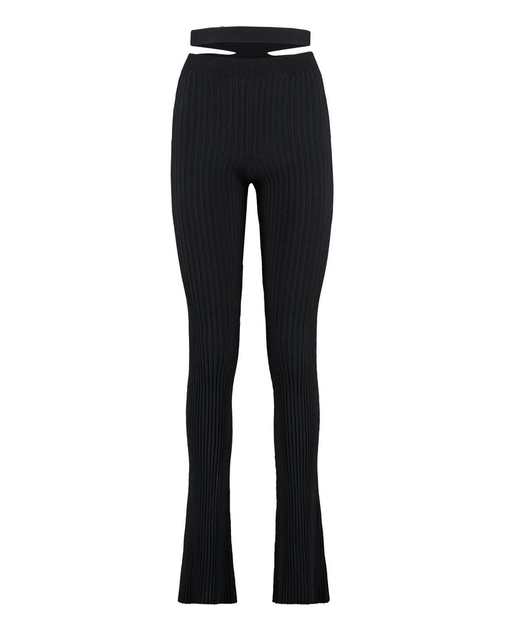 ANDREADAMO Blue Andreadamo Ribs Knitted Trousers