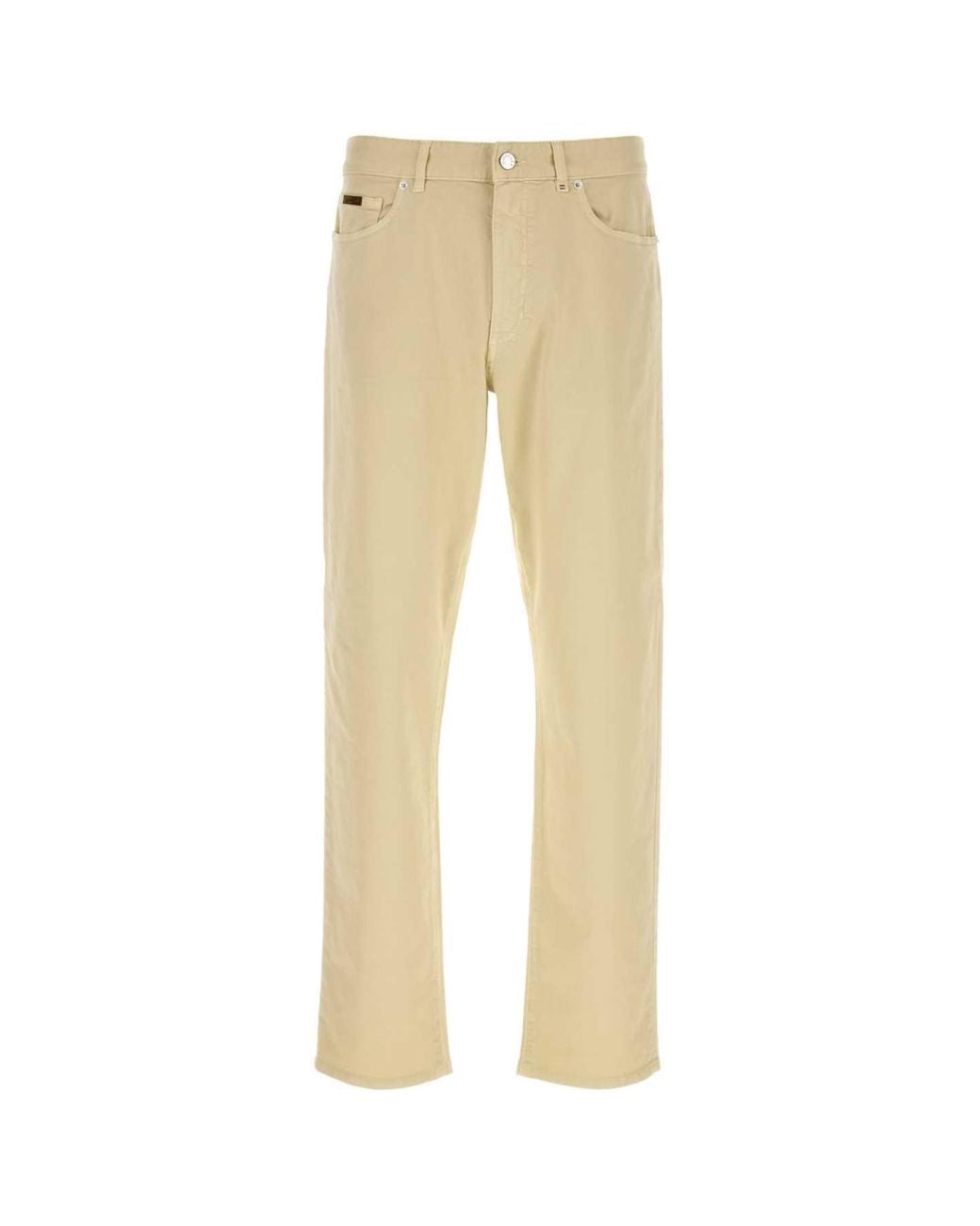 Moncler Natural Stretch Cotton Pants for men