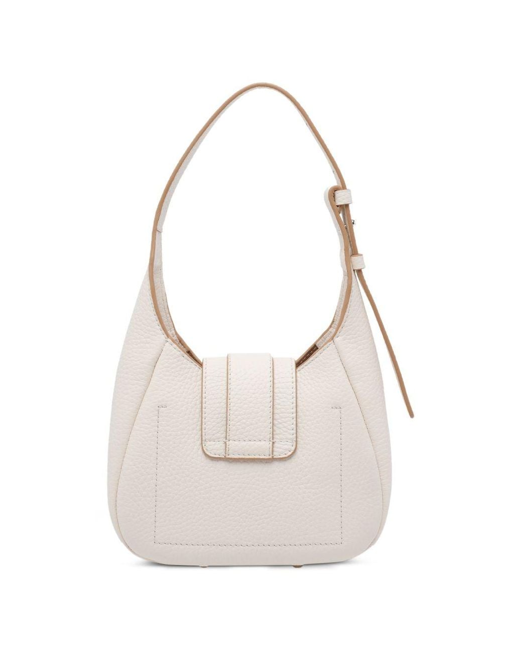 Hogan White Mini Leather Hobo Bag