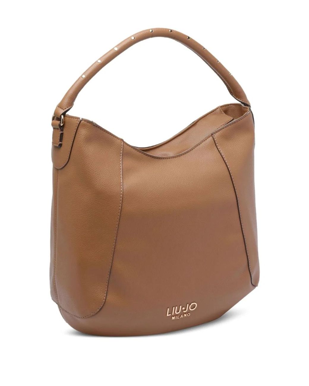Liu Jo Brown Studded Panel Top-Handle