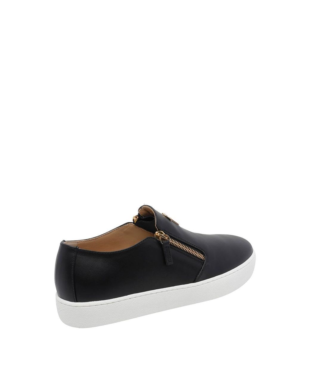 Giuseppe Zanotti Black Gz-Kobe Zip Leather Sneakers for men