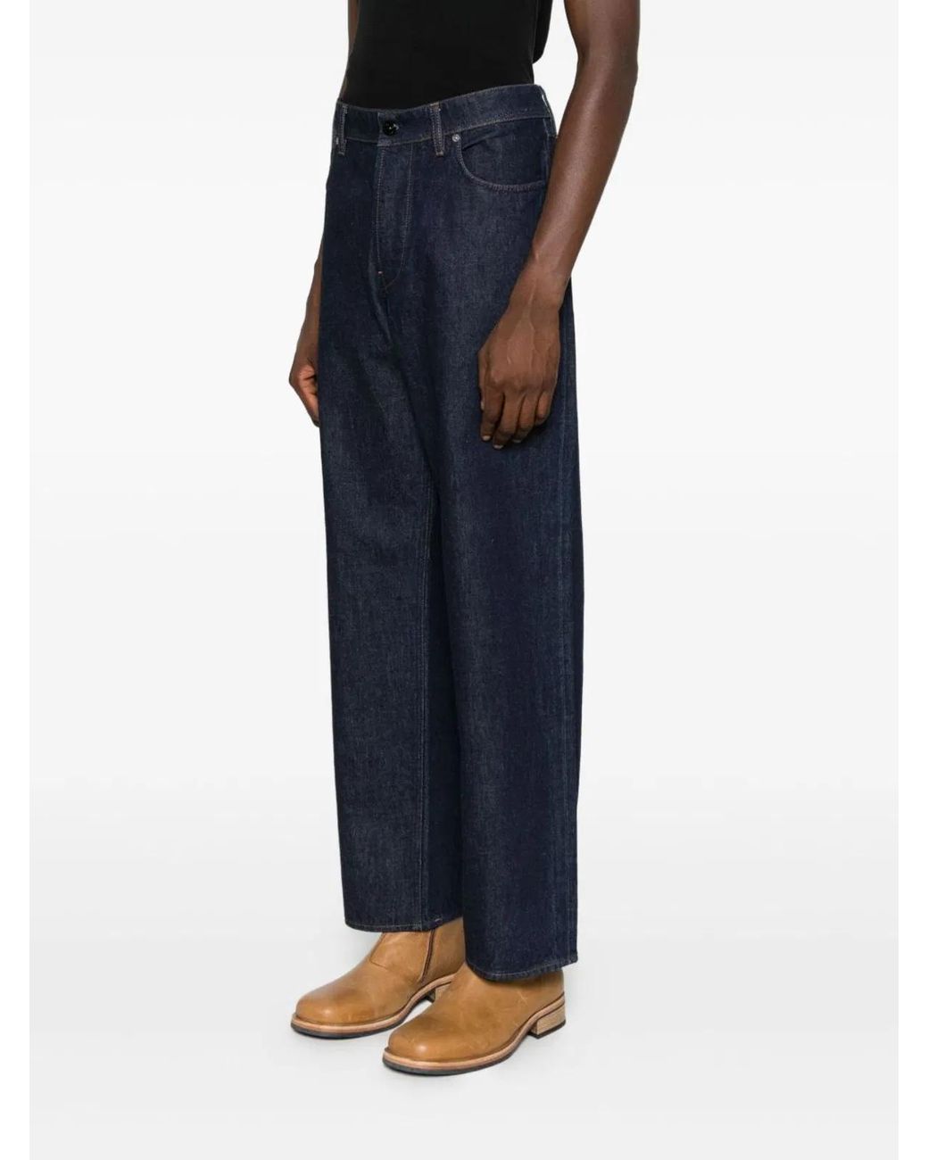 Stone Island Blue Loose Fit Jeans for men