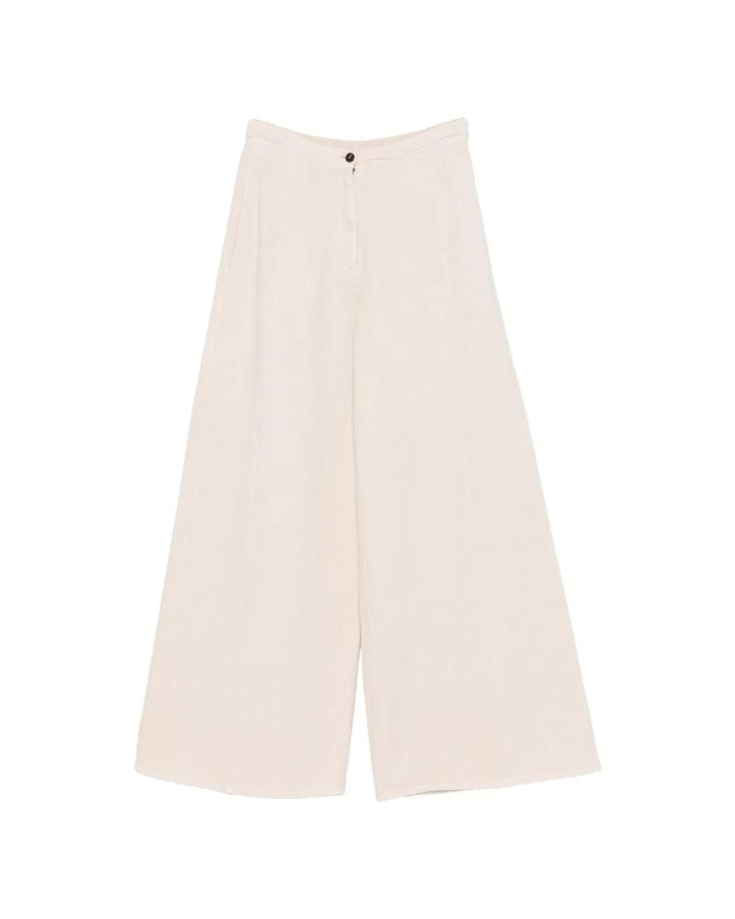 Forte_forte White Cotton Wide-Leg Trousers