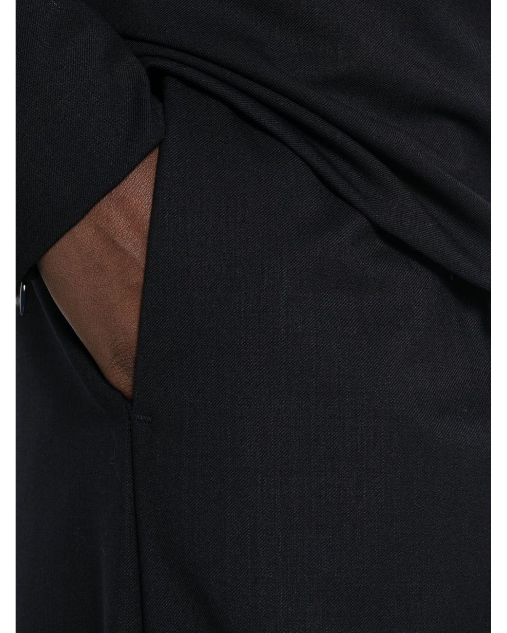 THE LATEST Blue Deva Wool Blend Trousers