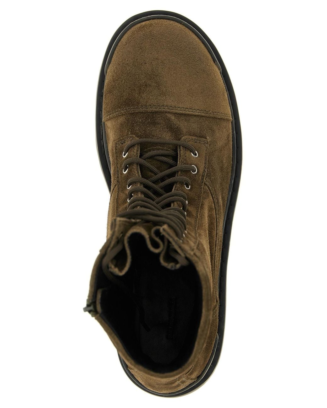Balenciaga Brown 'Combat Strike' Ankle Boots for men