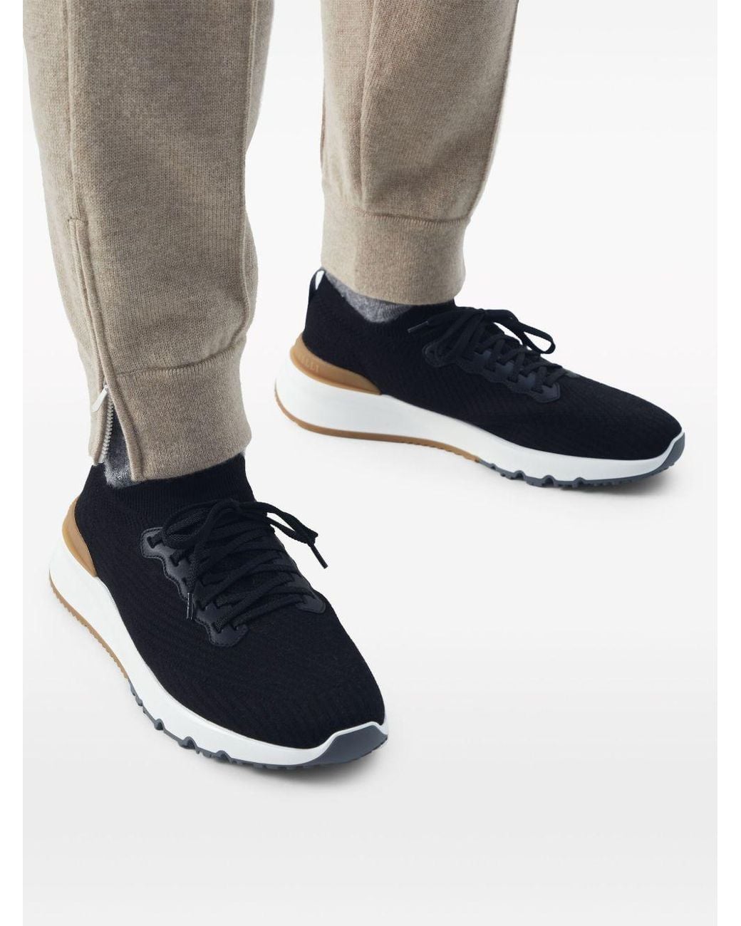 Brunello Cucinelli Black Sneaker Runner for men