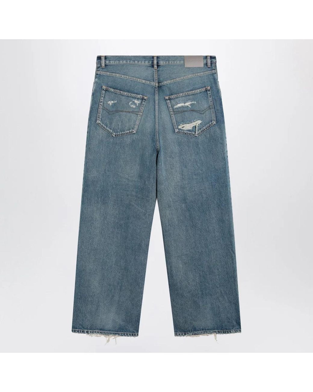 Balenciaga Blue Baggy Jeans for men