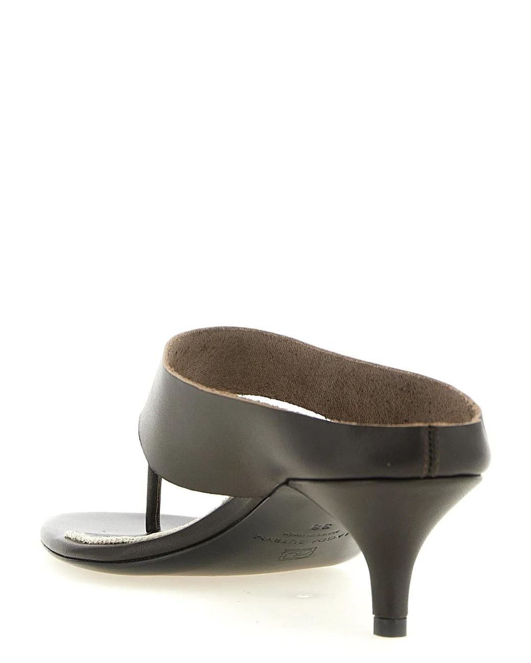 Magda Butrym Black Leather Sandals