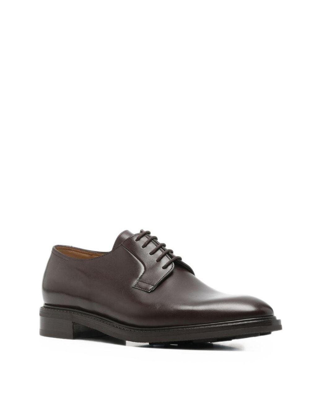 John Lobb Gray Academy Leather Derby Shoes for men