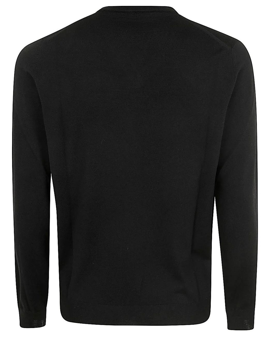 Zanone Black V-Neck Slim Fit for men