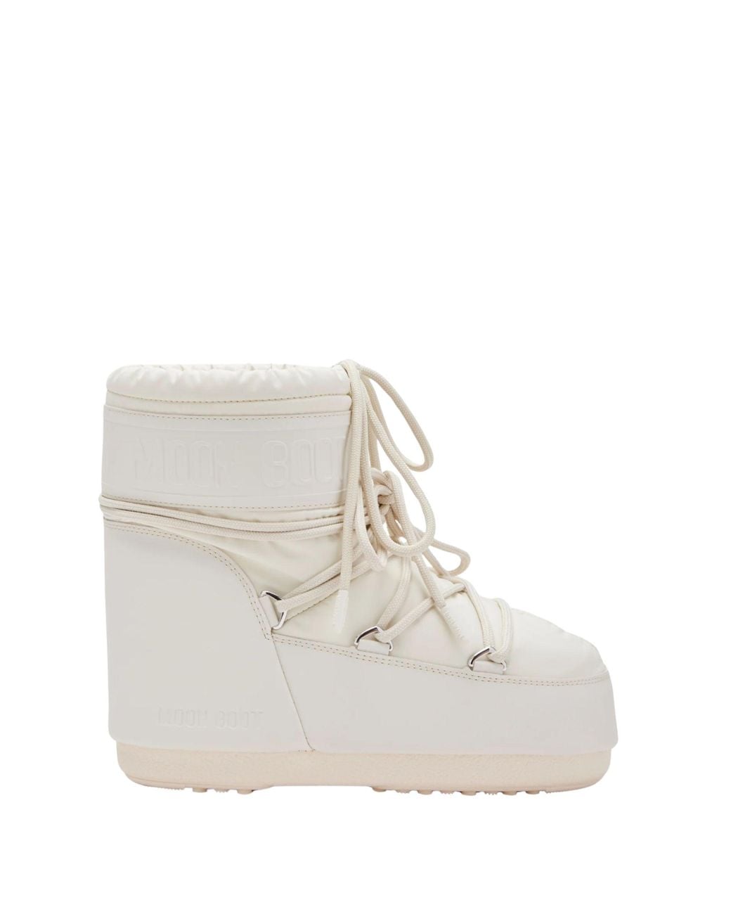 Moon Boot White "Icon Moonboot" Low Rubber Boots