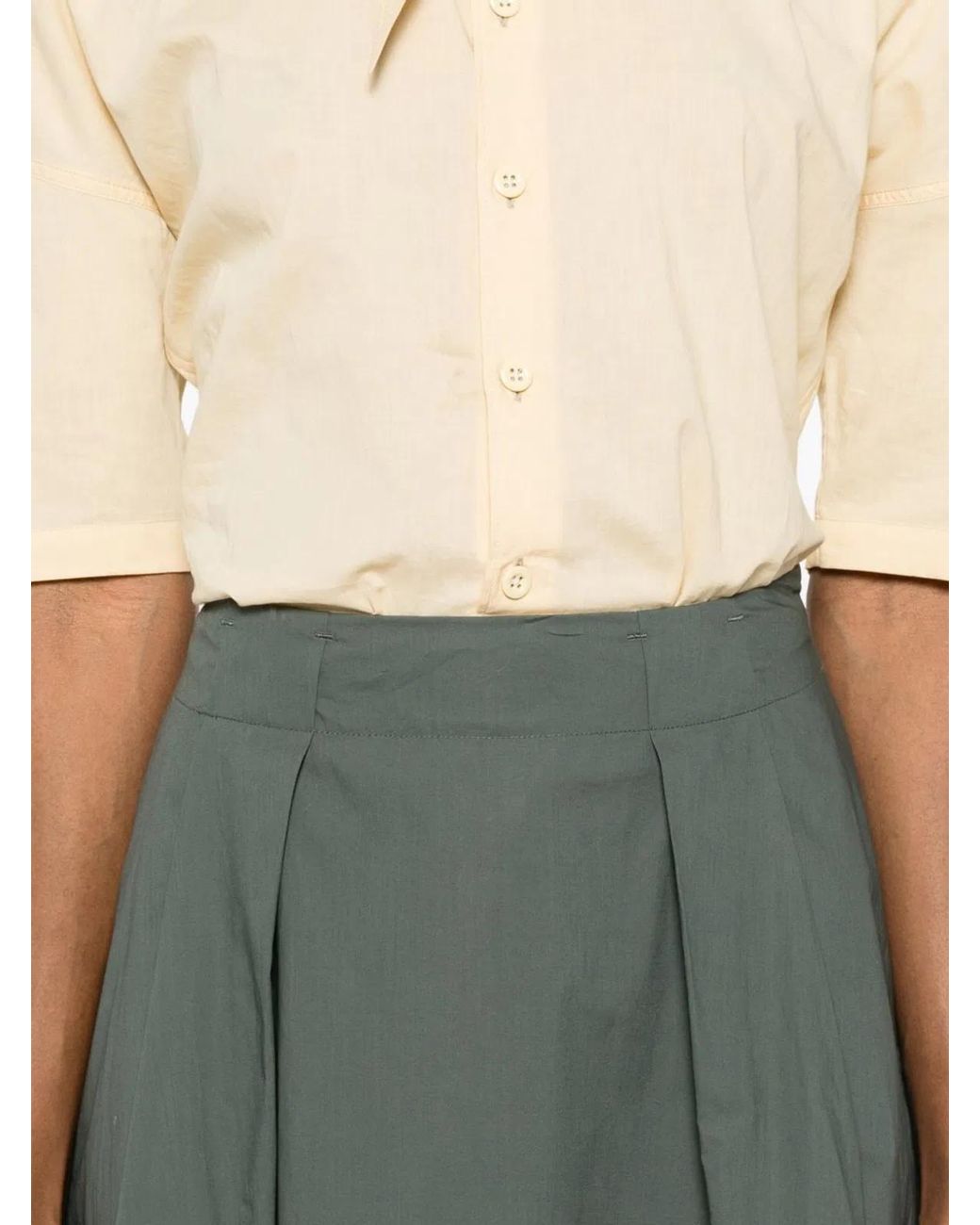 Woolrich Gray Cotton Long Skirt