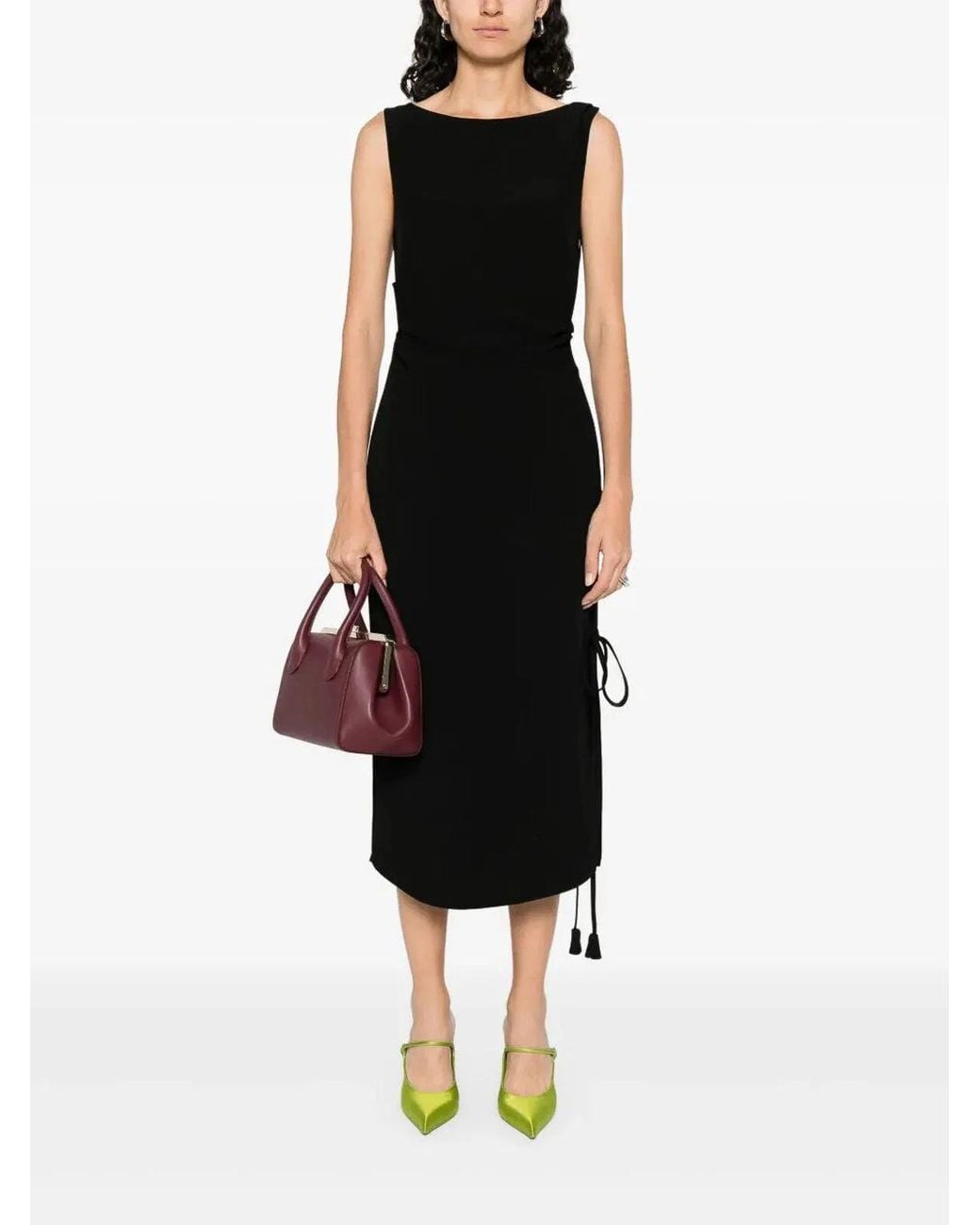 Gucci Black Viscose Silk Dress
