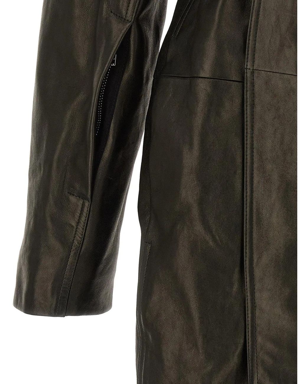 Rick Owens Black 'Dracucollar Belted' Coat