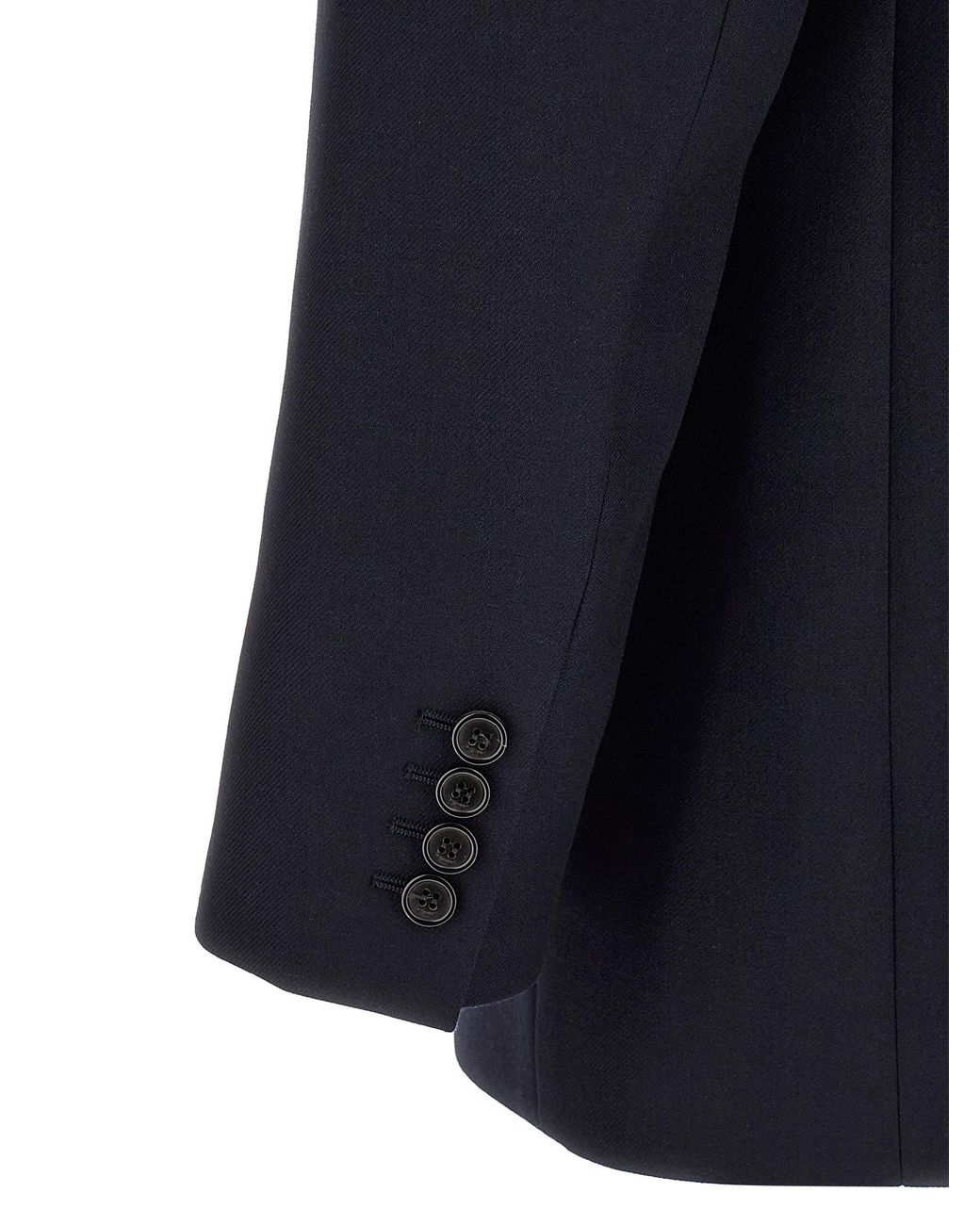 Saint Laurent Blue Felted Wool Gabardine Blazer Jacket for men