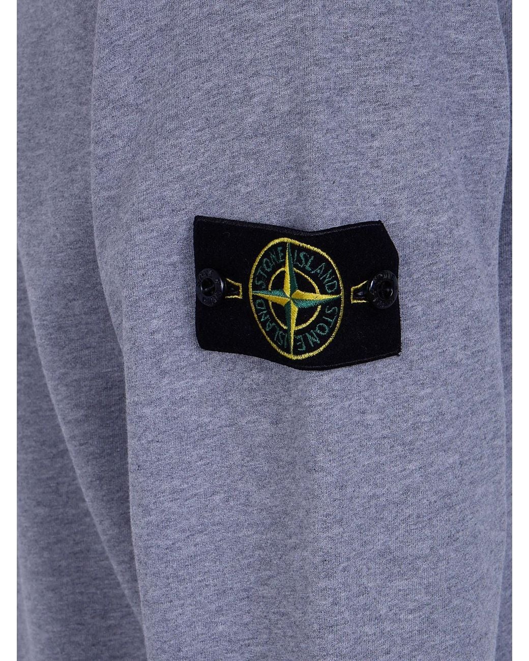 Stone Island Blue Round Neck Sweatshirt for men