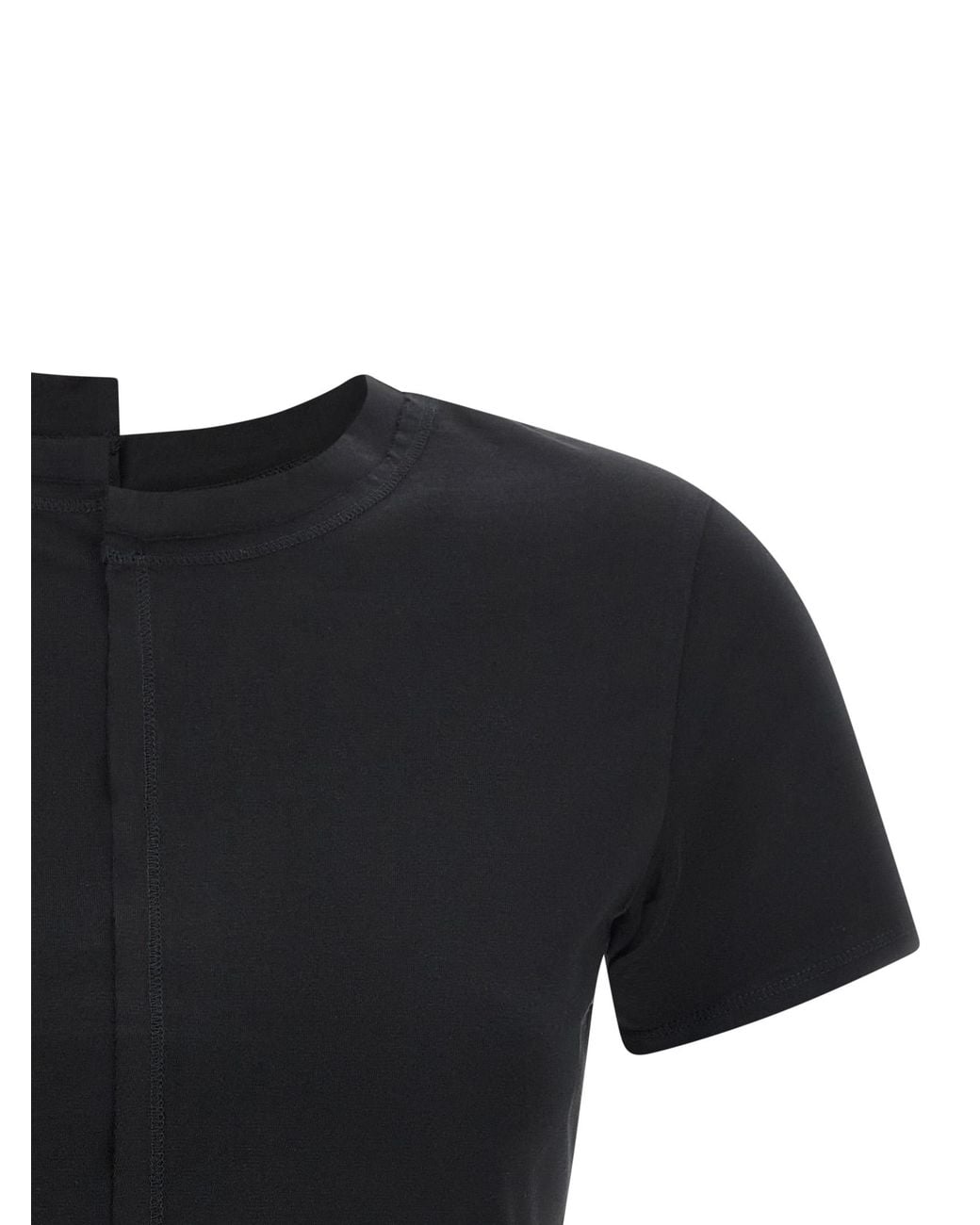 Y-3 Black Asymmetric T-Shirt
