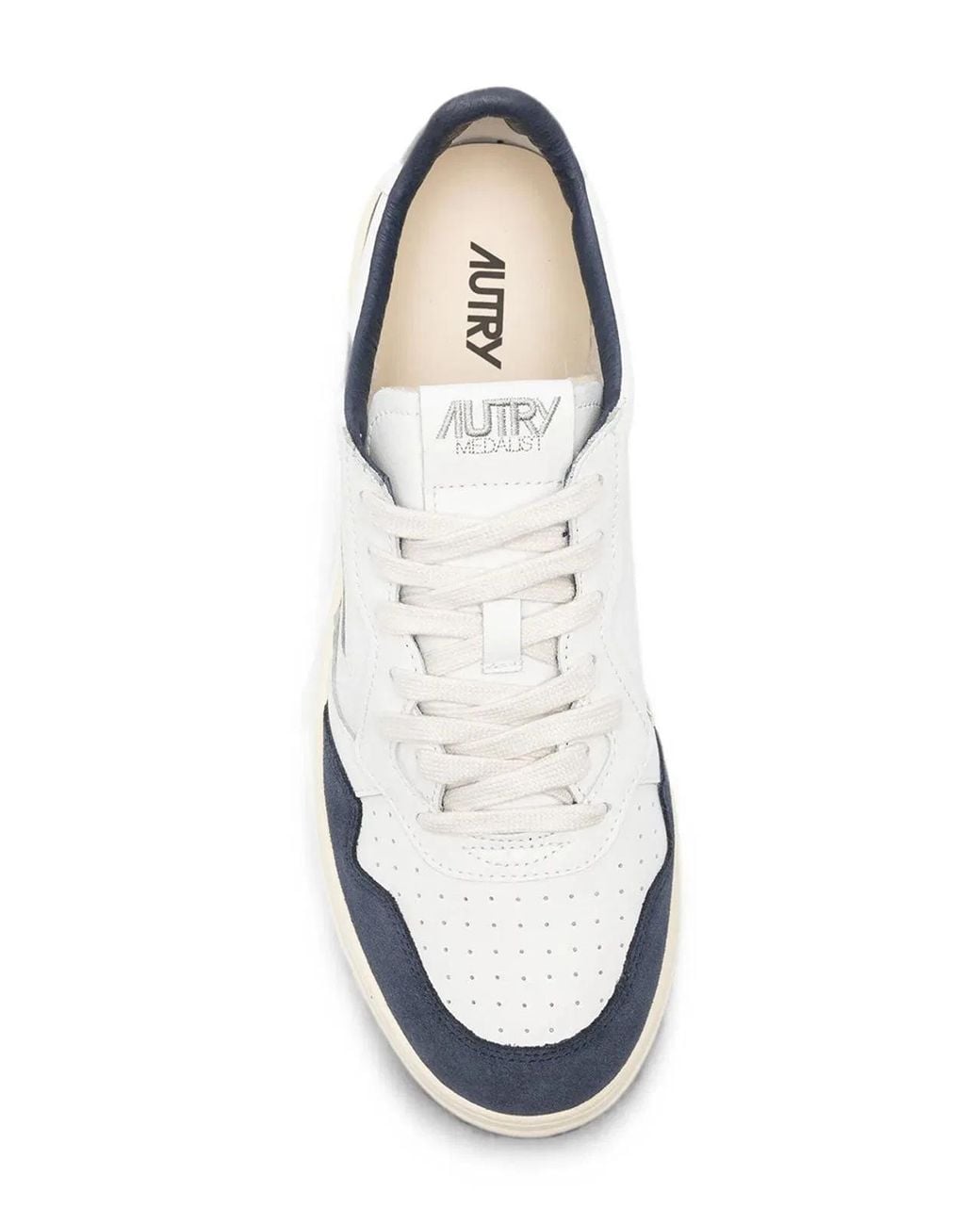 Autry White Medalist Low Sneakers for men