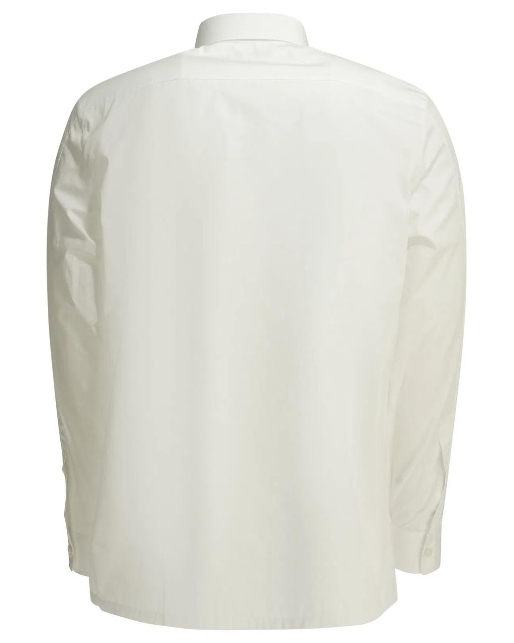 Givenchy White Camicia Casual Con Logo for men