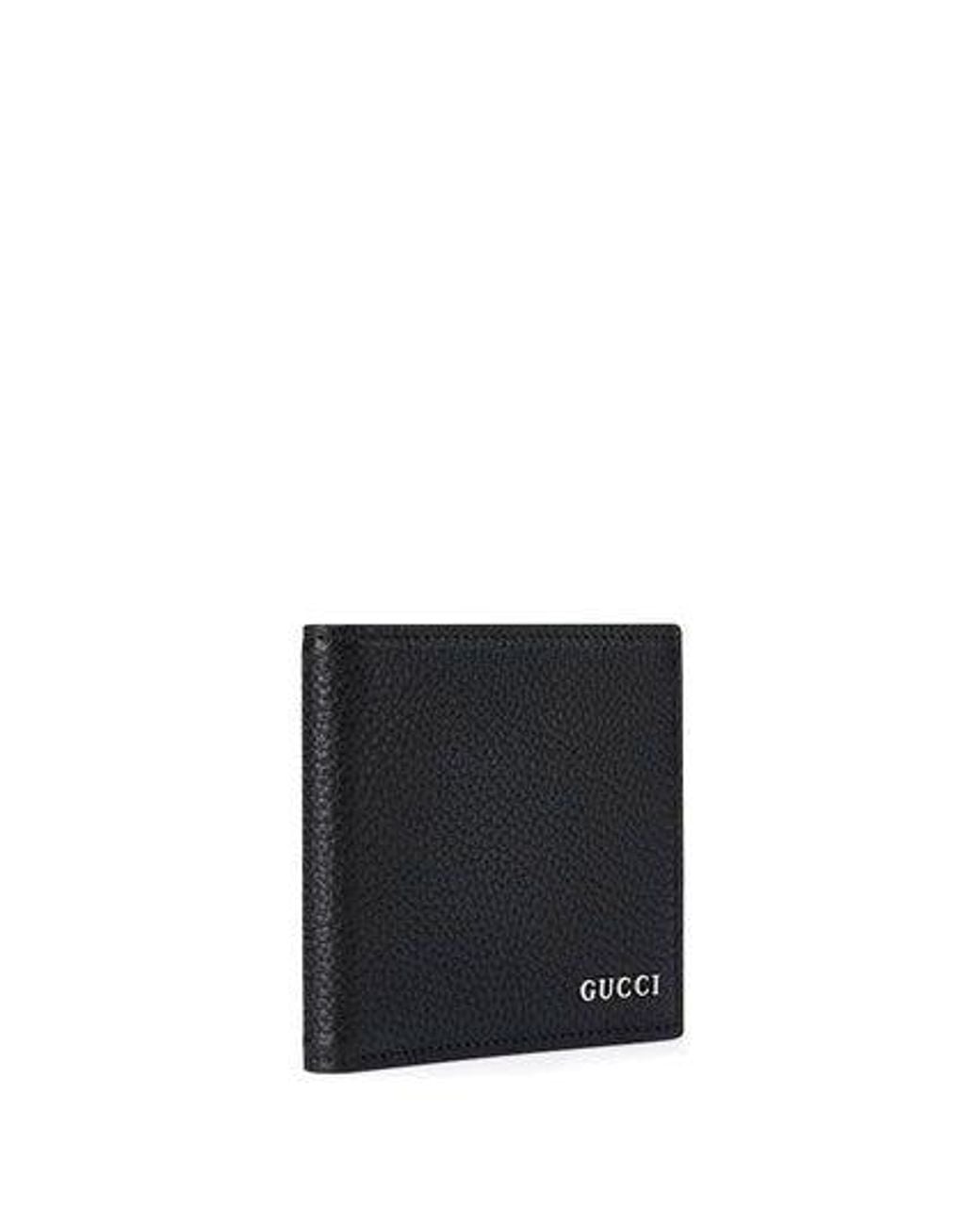 Gucci White Textured Leather Bifold Wallet for men