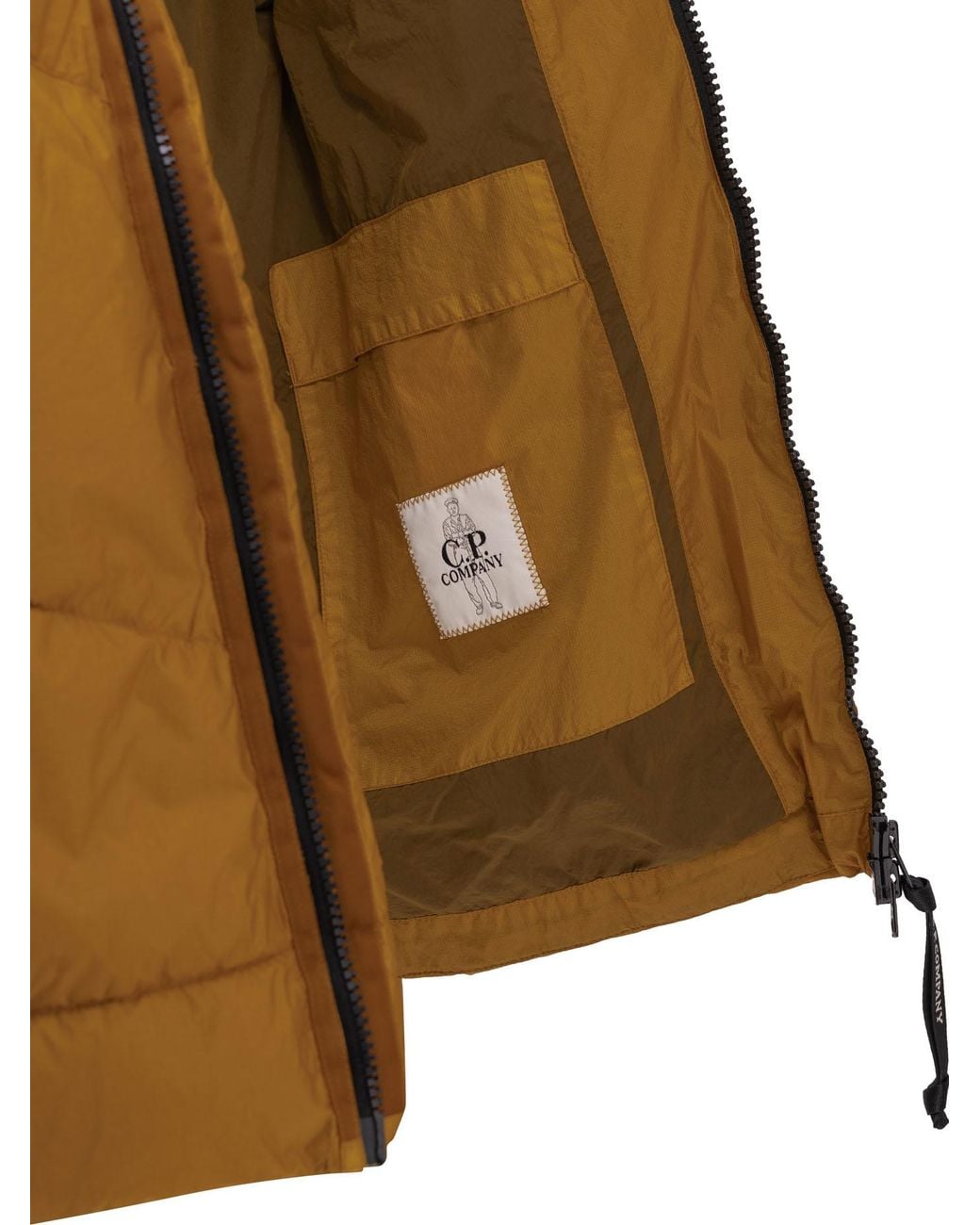 C P Company Brown C.P.Company "Down Shield" Short Down Jacket for men