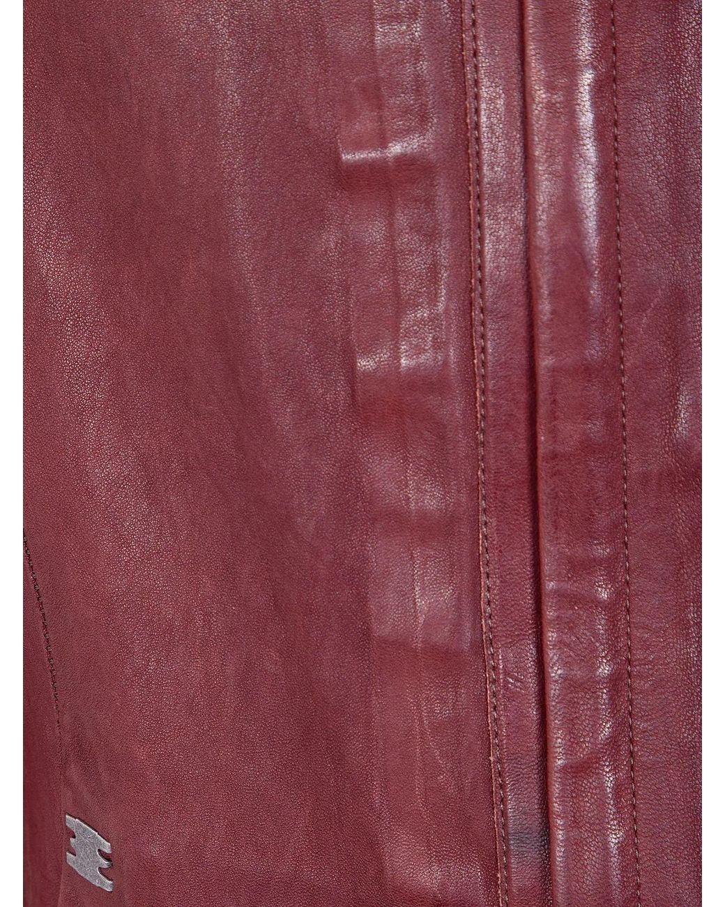 Isaac Sellam Red "Imparable" Nappa Stretch Jacket for men
