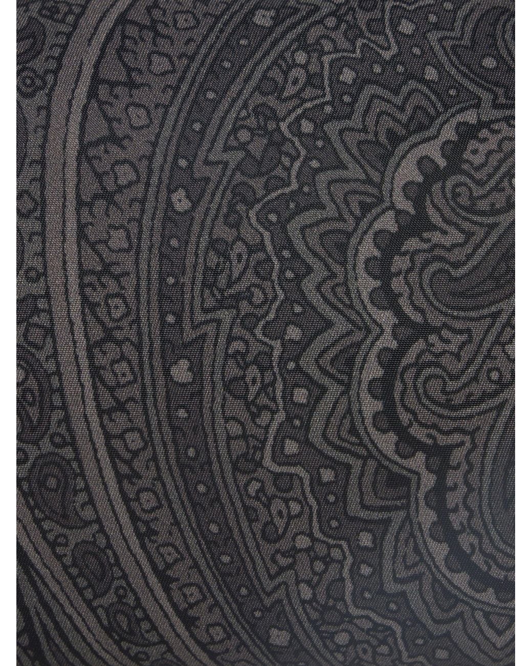 Etro Gray Medium Arnica Paisley-Print Wash Bag for men